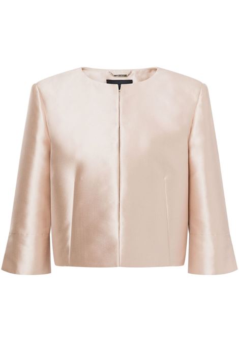 Brush pink satin jacket Alberta Ferretti - women